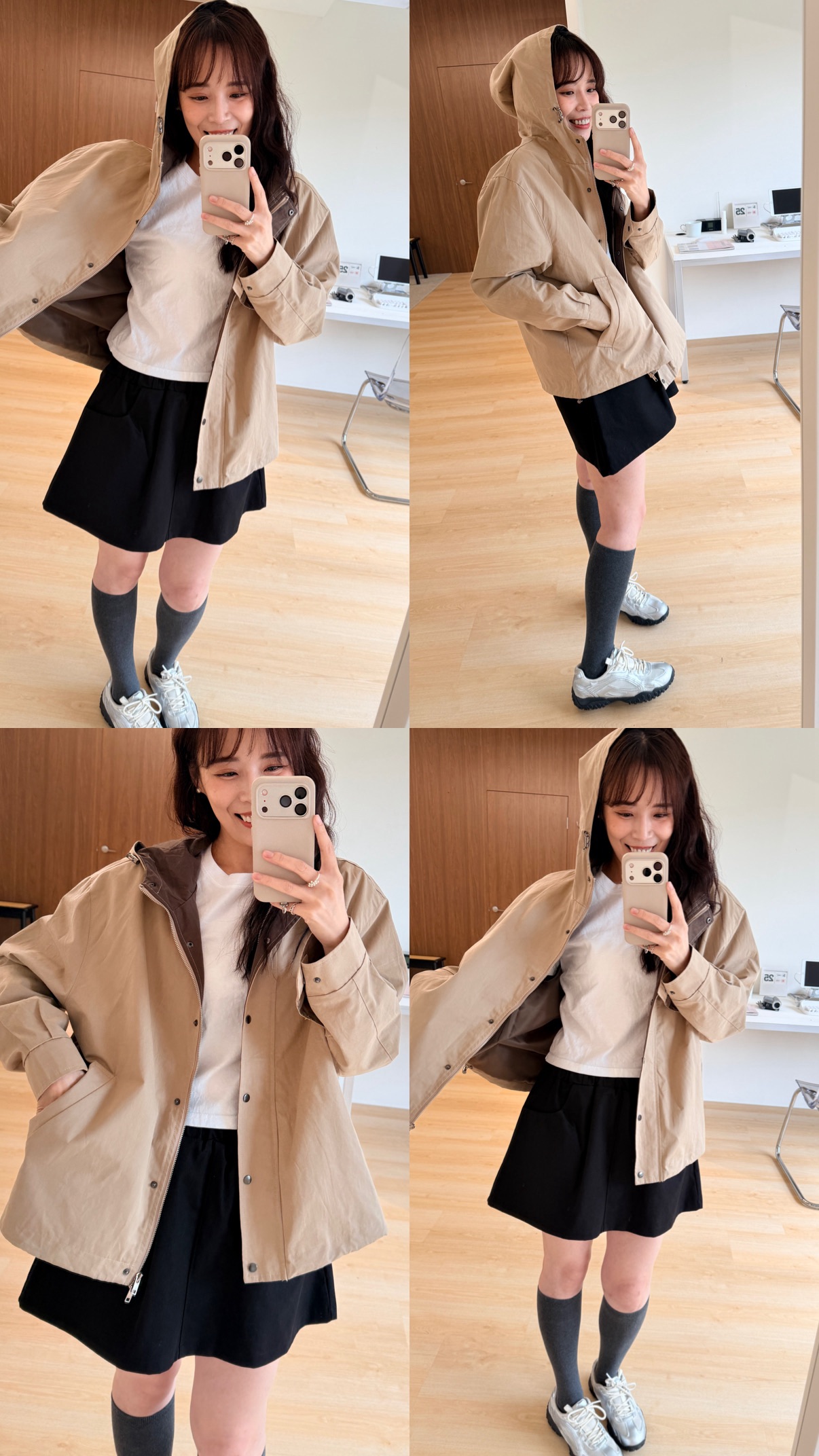 BS韓國口袋A字褲裙(兩色)－尺寸友善