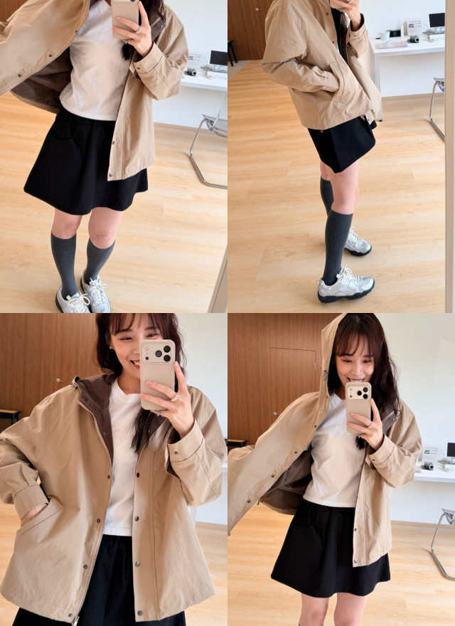 BS韓國口袋A字褲裙(兩色)－尺寸友善