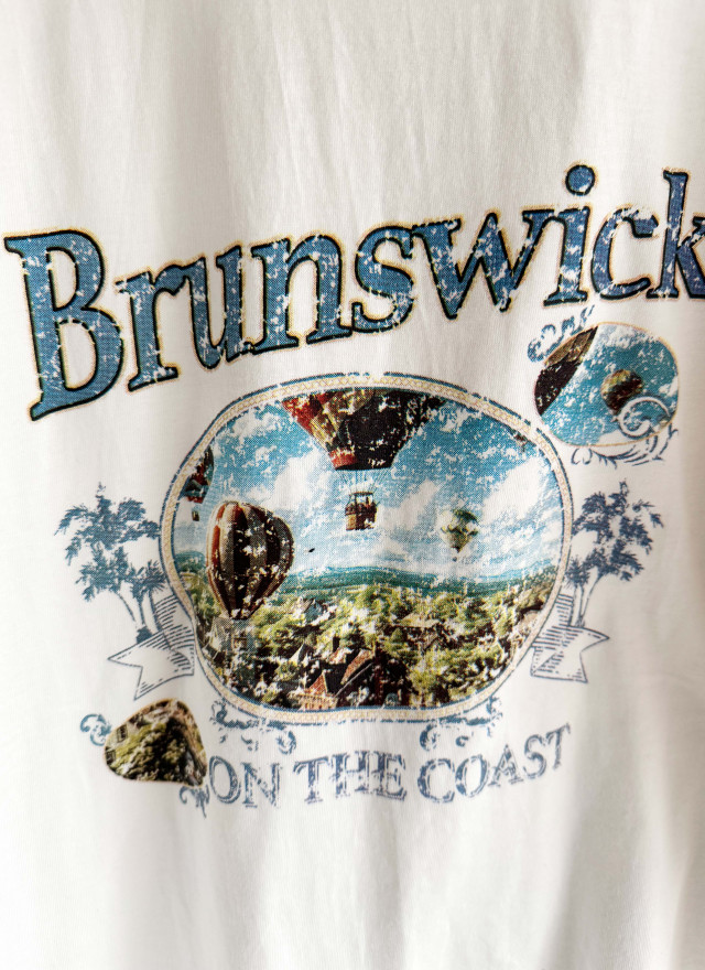 BS韓國復古印花寬版T(兩色)