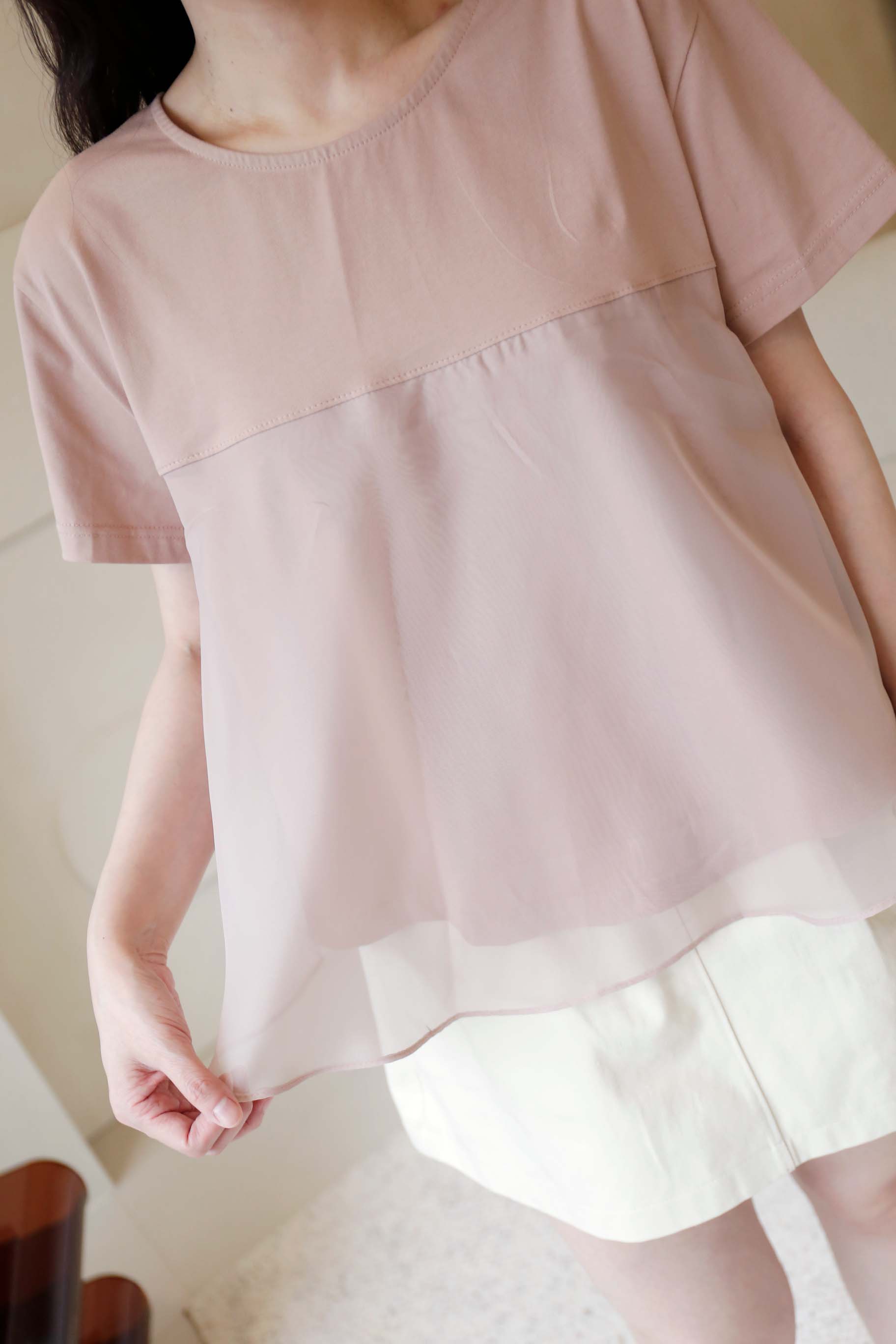 BS韓國映洛柔紗上衣(三色)