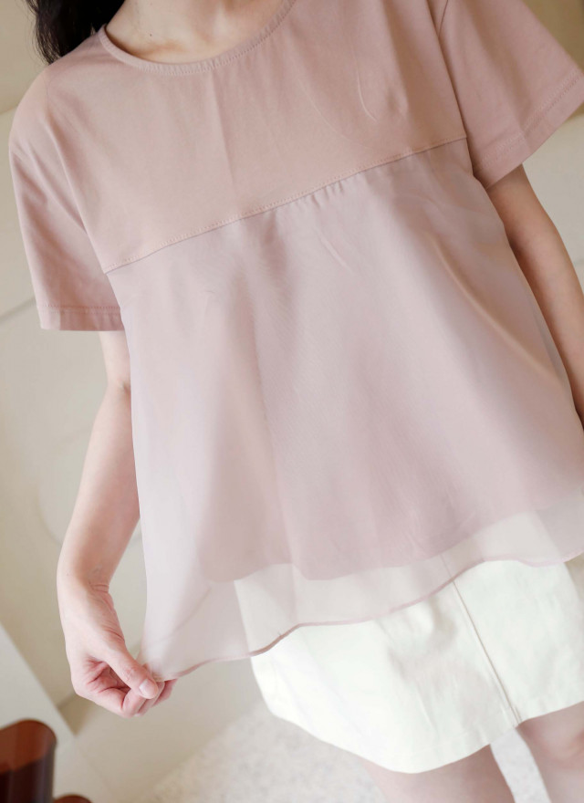 BS韓國映洛柔紗上衣(三色)