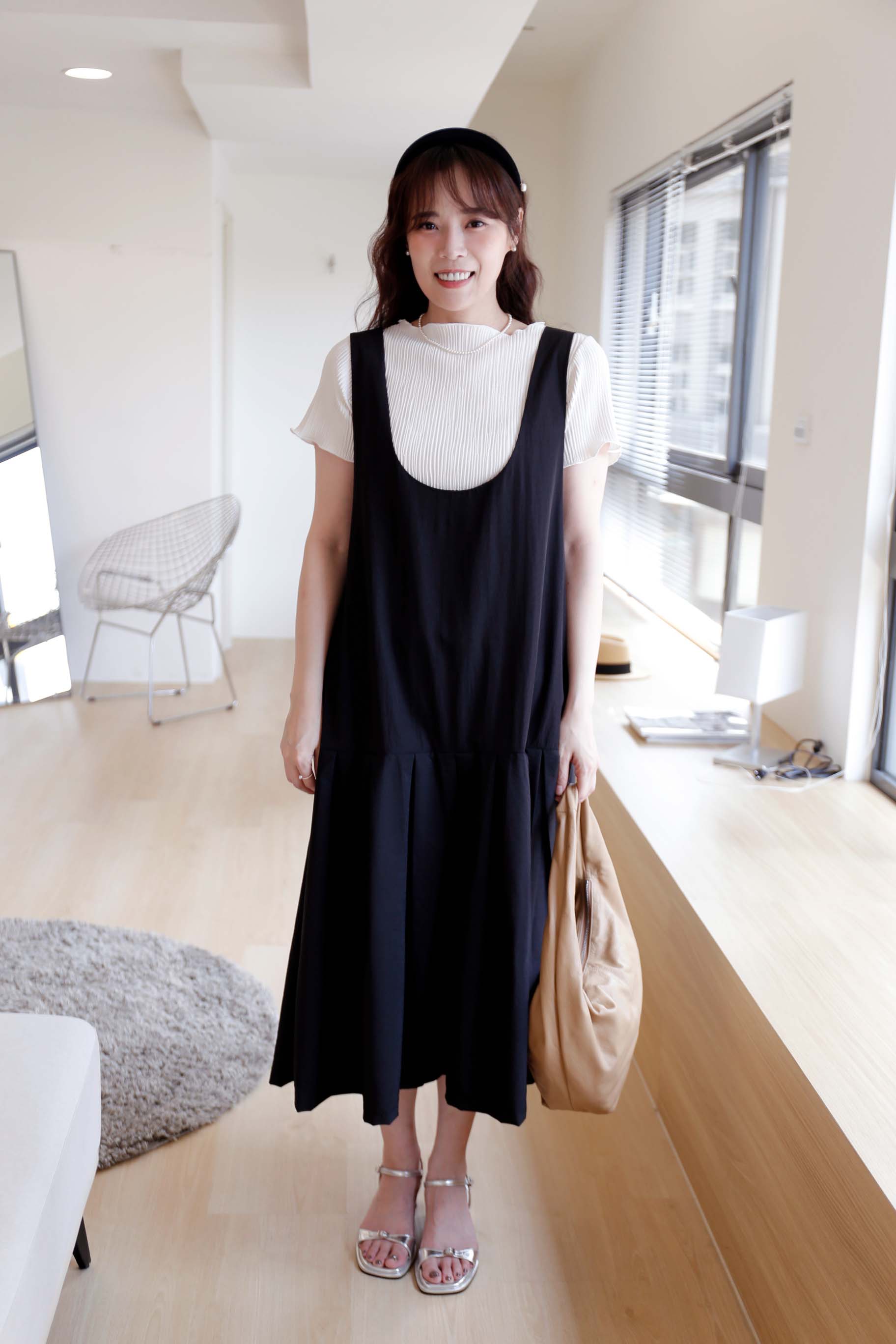 BS韓國夏恩百褶洋裝(兩面穿)