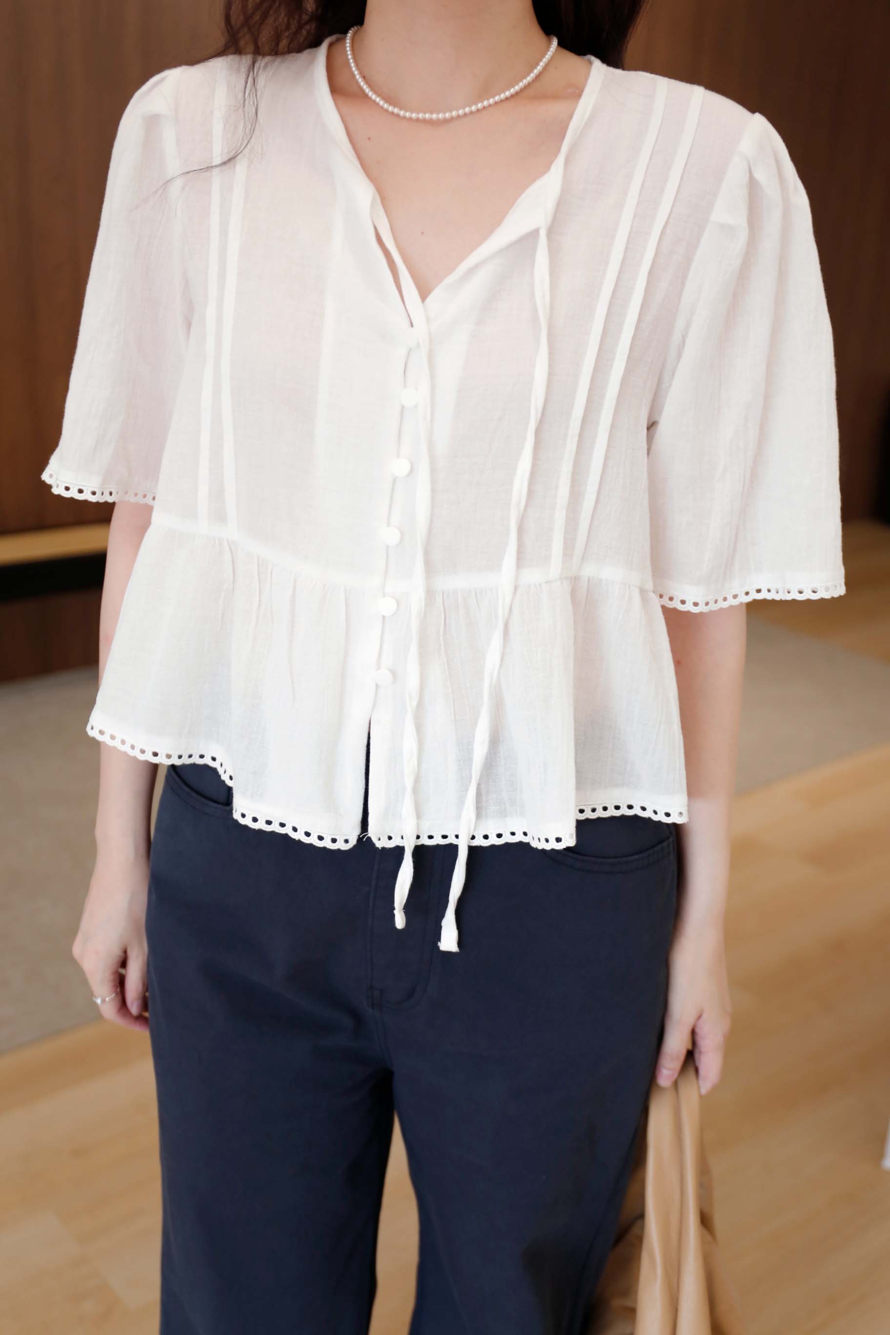 BS韓國玲雅綁帶上衣(兩色)