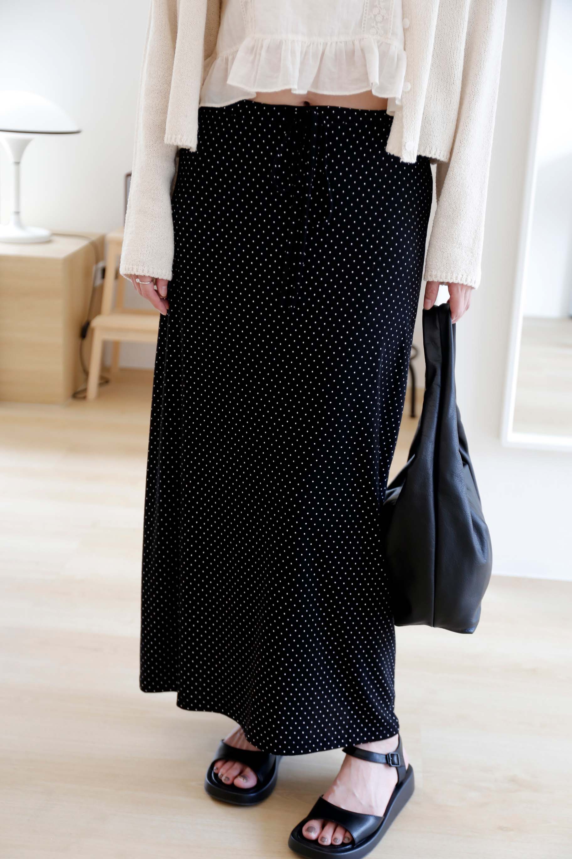 BS韓國薇墨圓點長裙