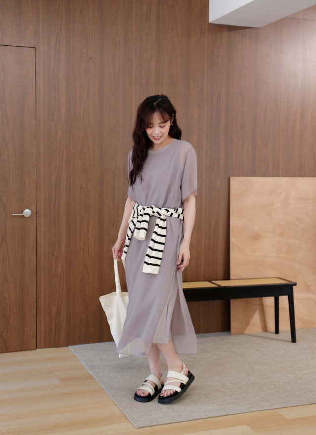 BS韓國敏真層次連身裙(兩色)