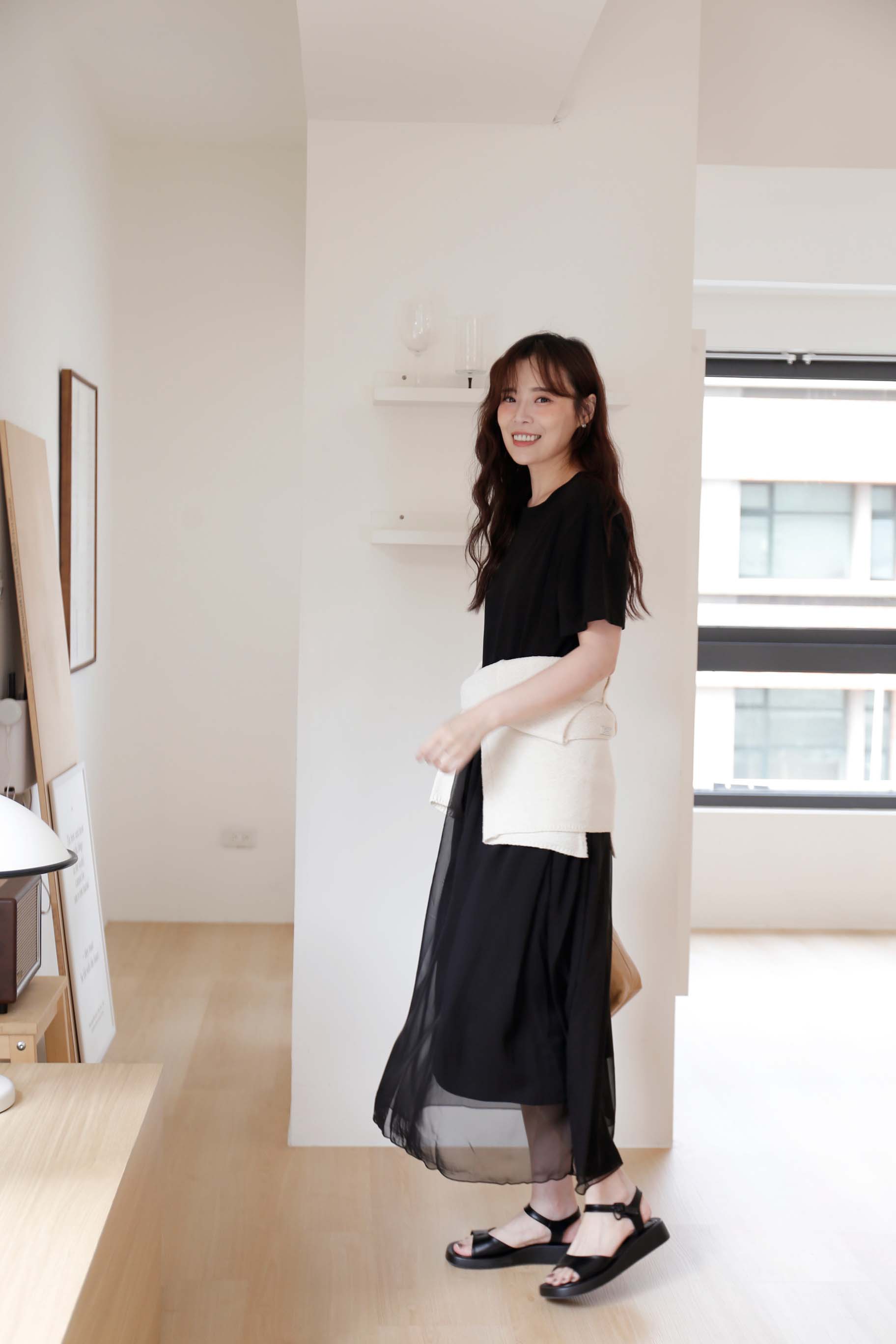 BS韓國詩允簡約厚底涼鞋