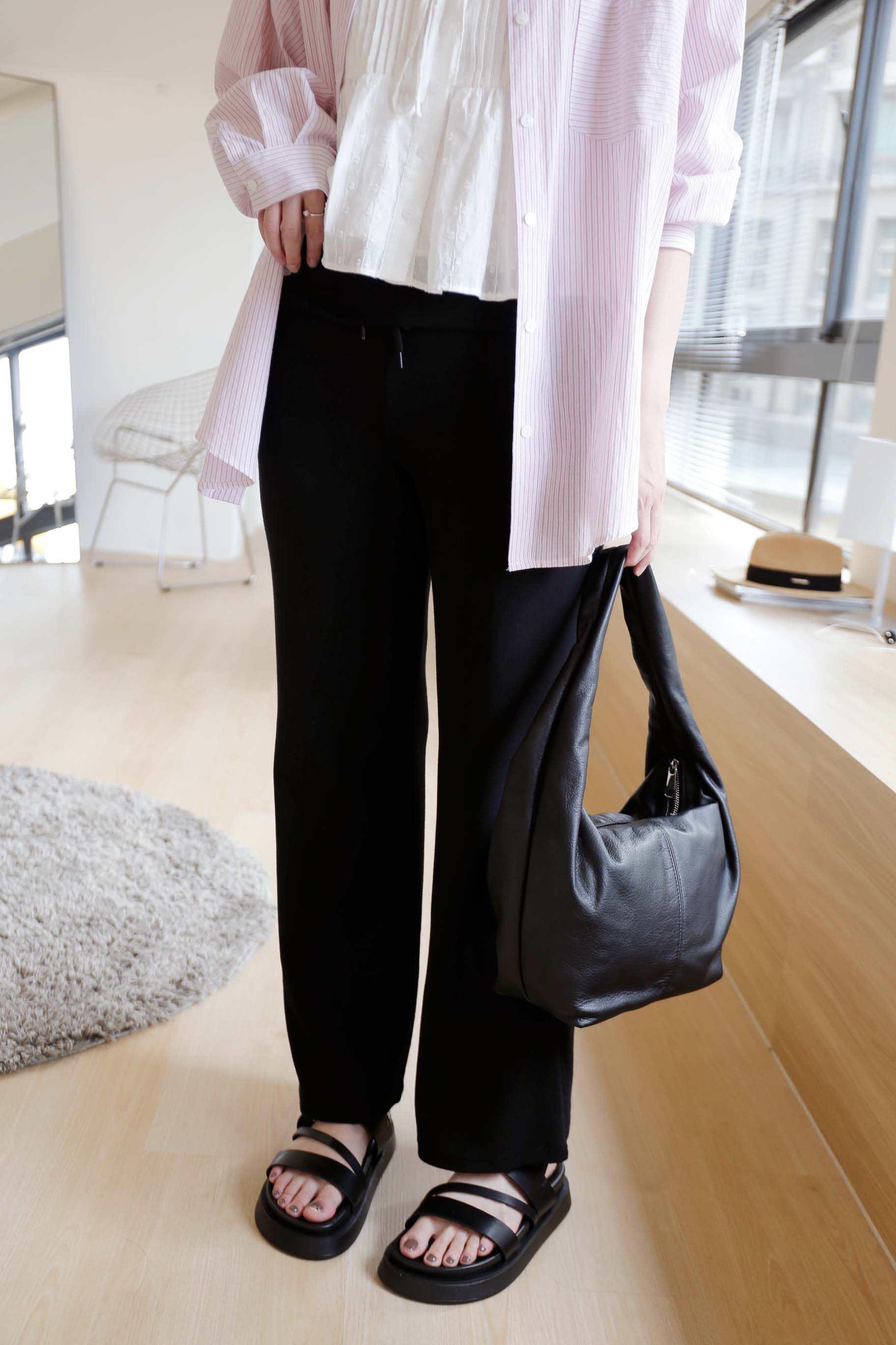 BS韓國雅宣厚底涼拖鞋(兩色)