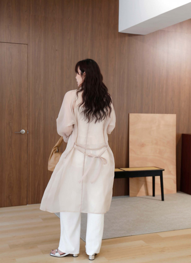 BS韓國貝拉透膚襯衫外套