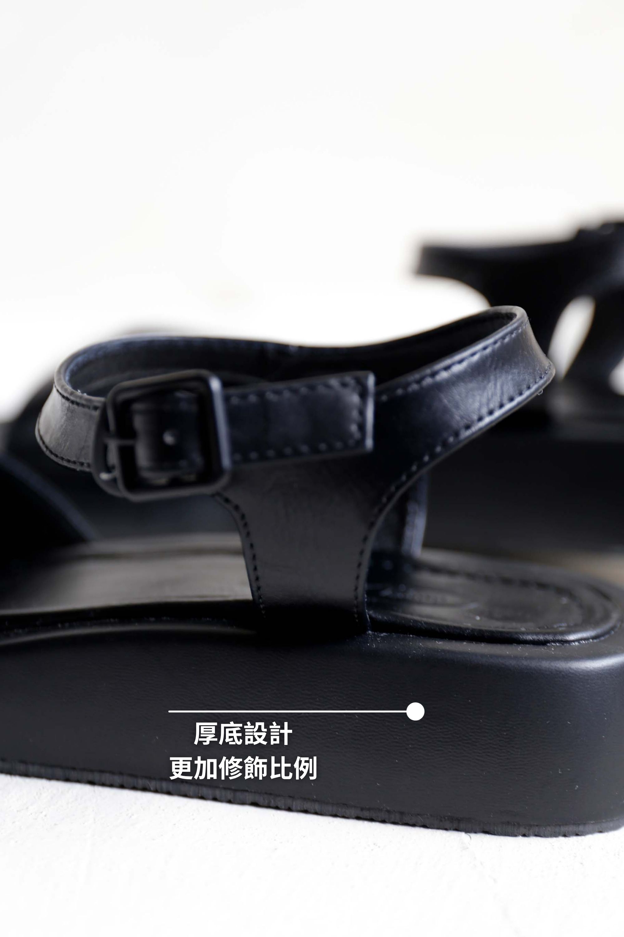 BS韓國詩允簡約厚底涼鞋