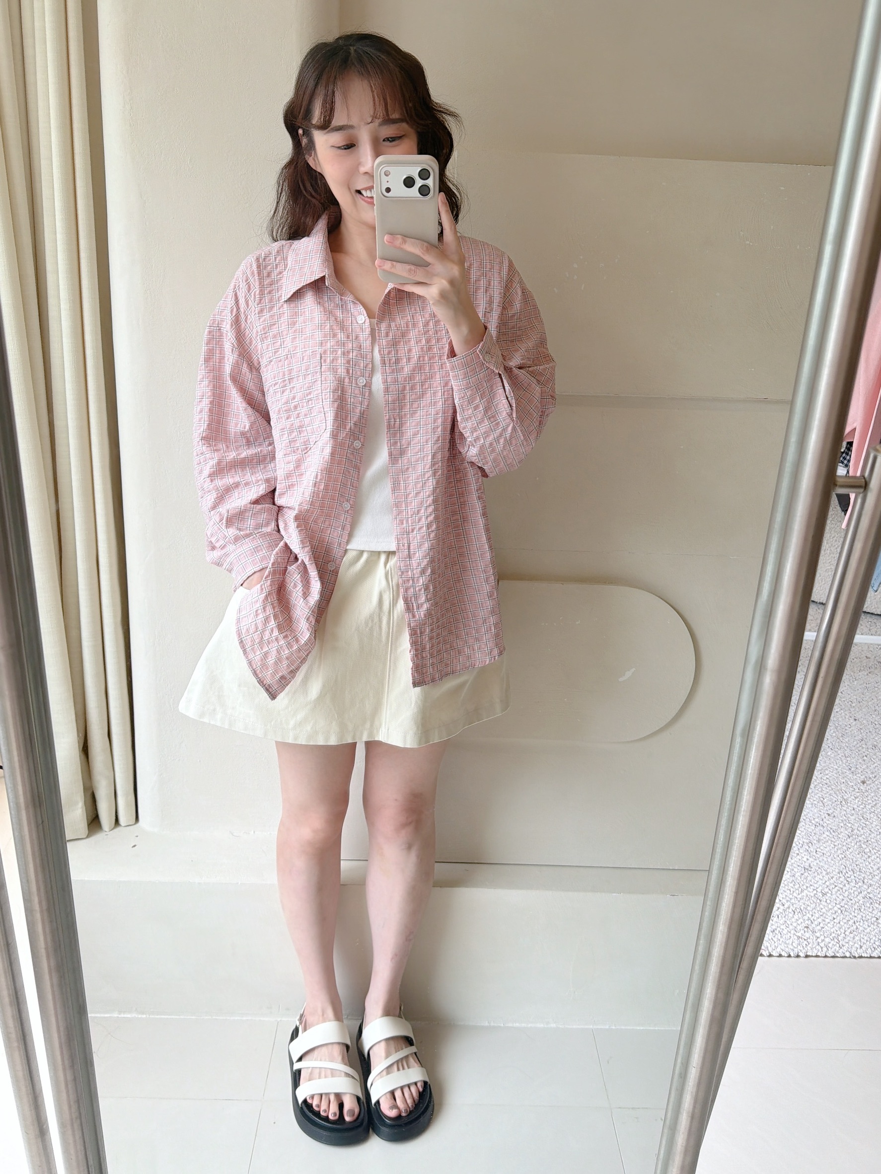 BS韓國智英格紋襯衫(三色)