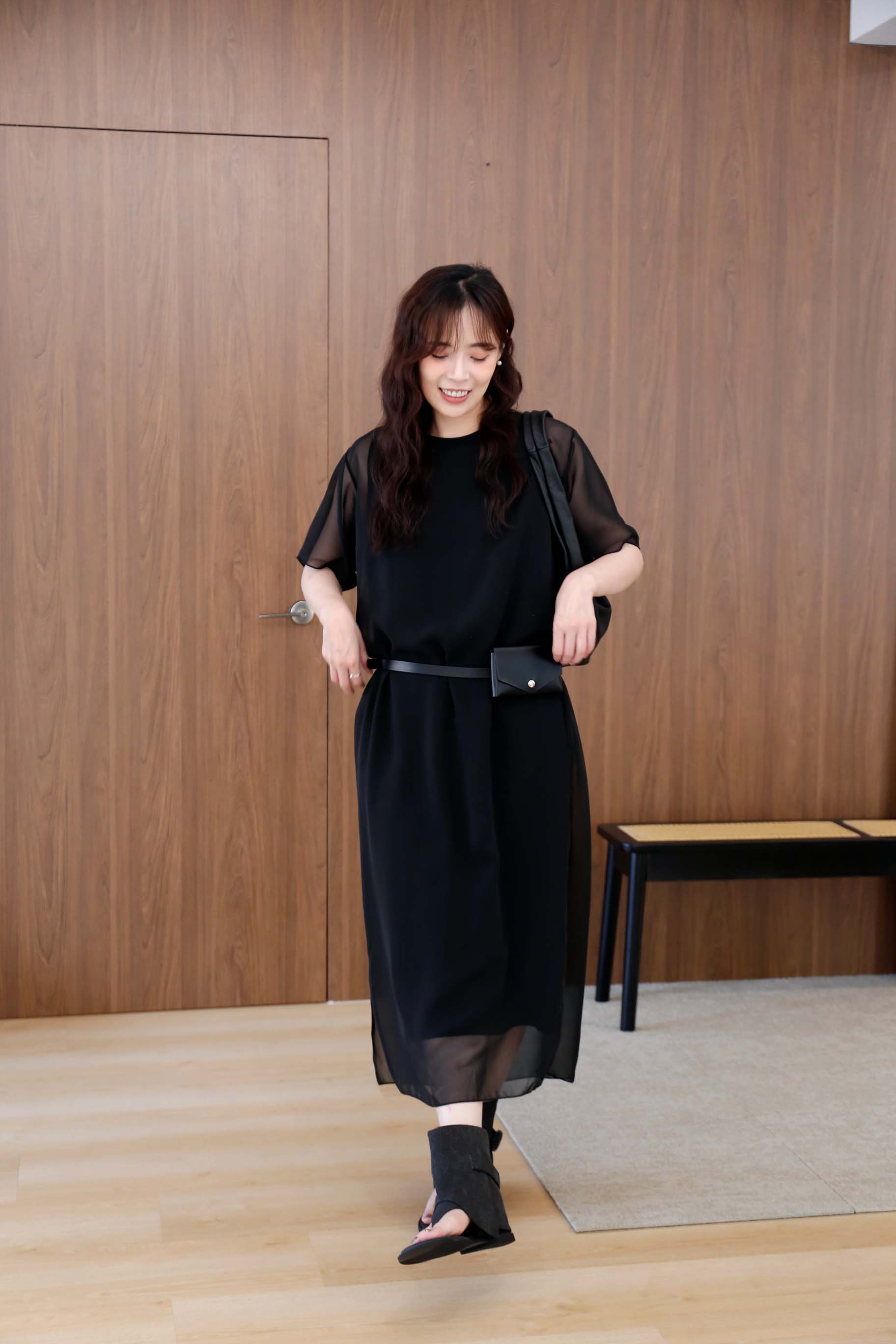 BS韓國敏真層次連身裙(兩色)