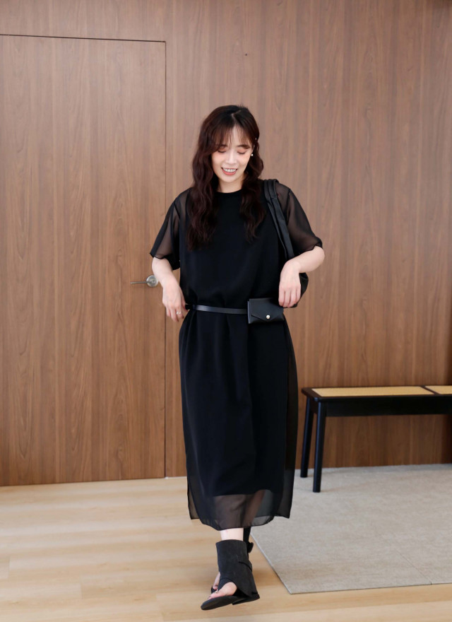 BS韓國敏真層次連身裙(兩色)