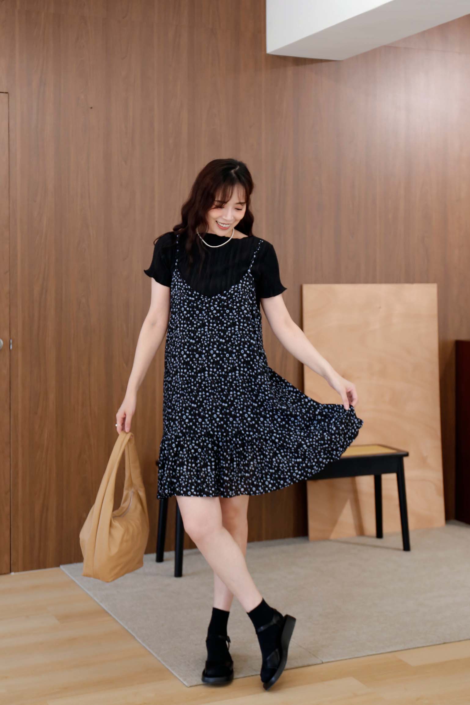 BS韓國娜英碎花小洋裝