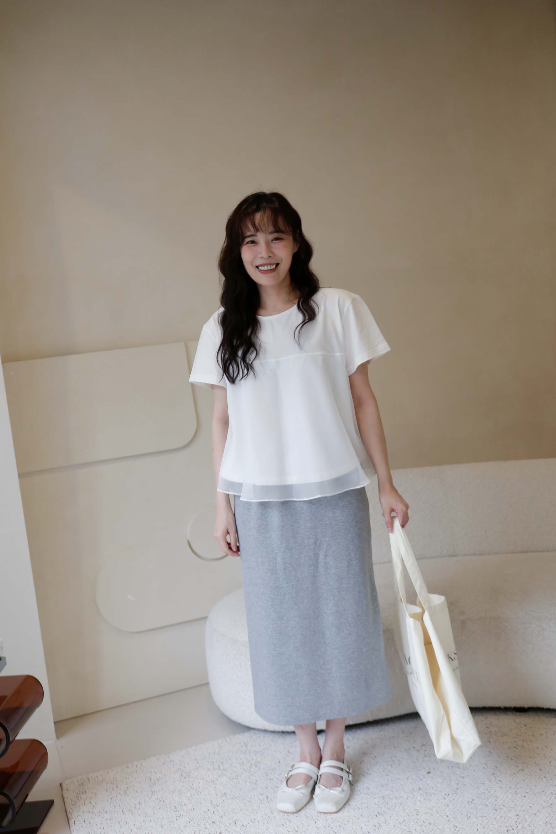 BS韓國映洛柔紗上衣(三色)