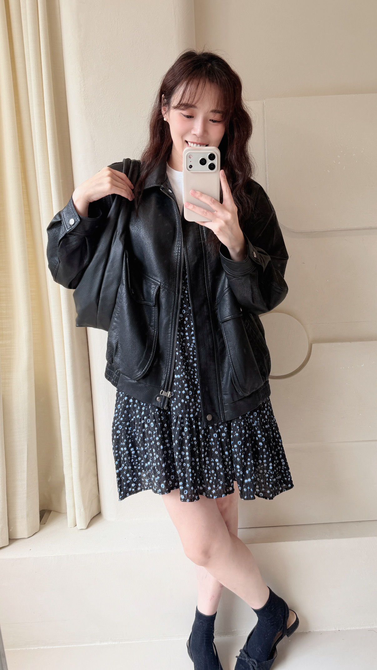 BS韓國恩藝率性皮革外套