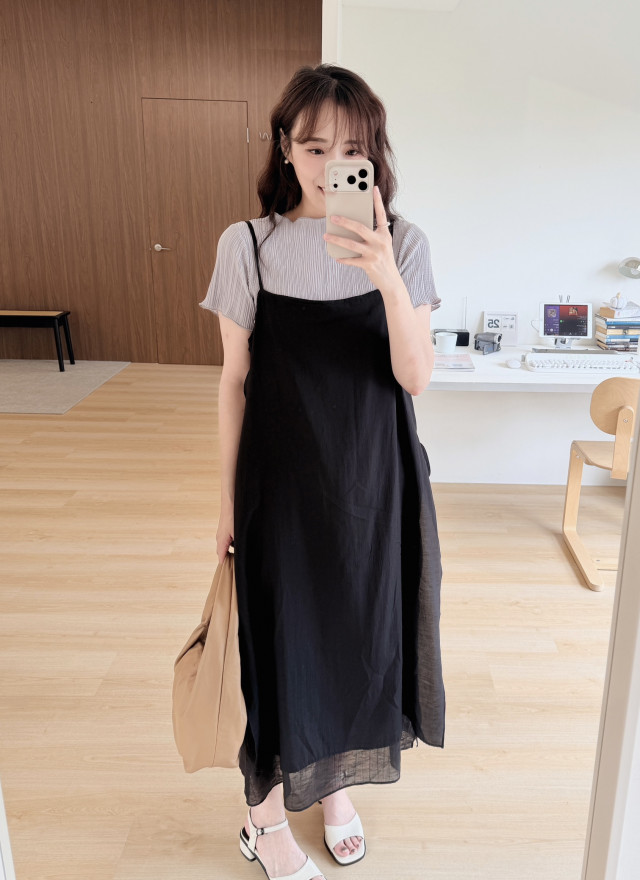 BS韓國恩彩捲邊直紋上衣(三色)