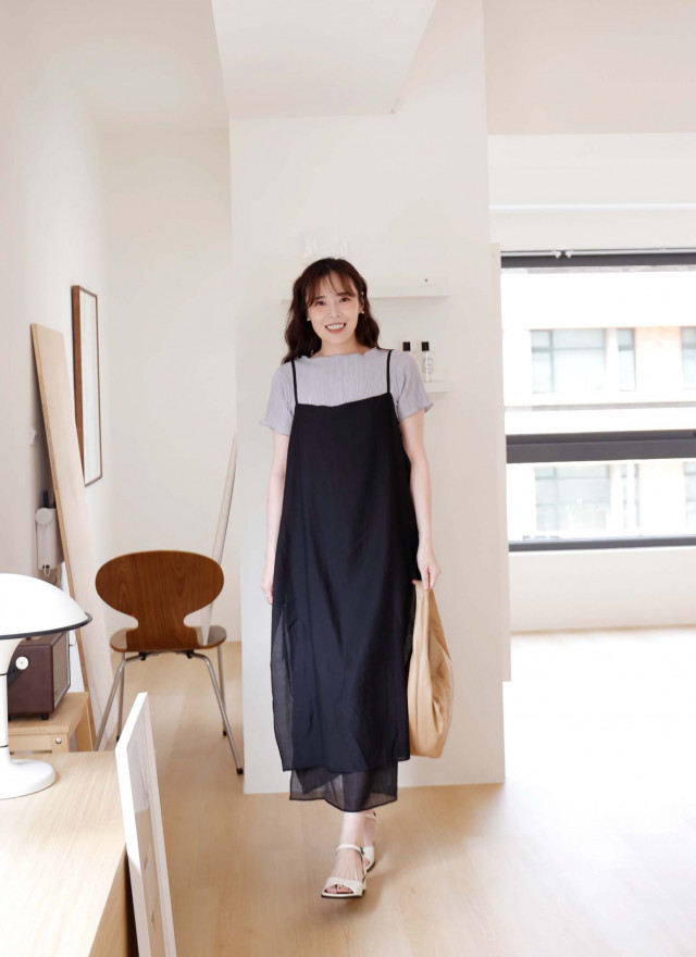 BS韓國薇恩側綁帶洋裝(兩色)