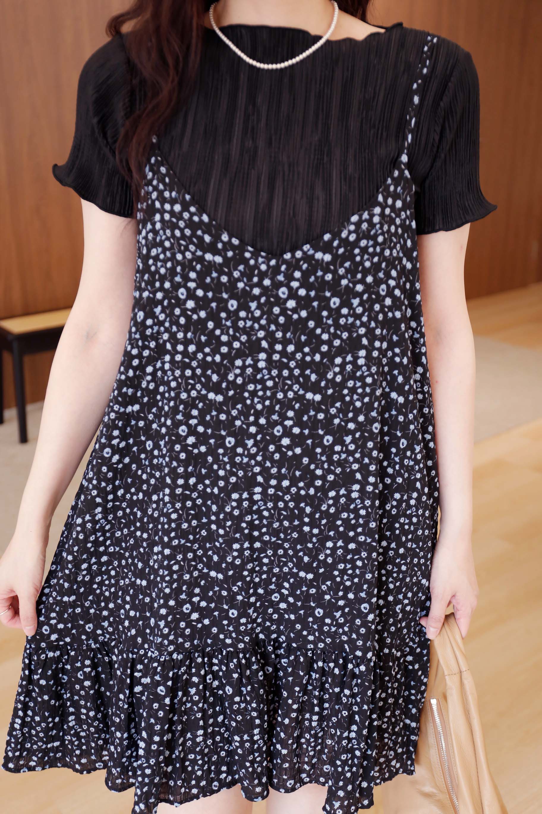 BS韓國恩彩捲邊直紋上衣(三色)