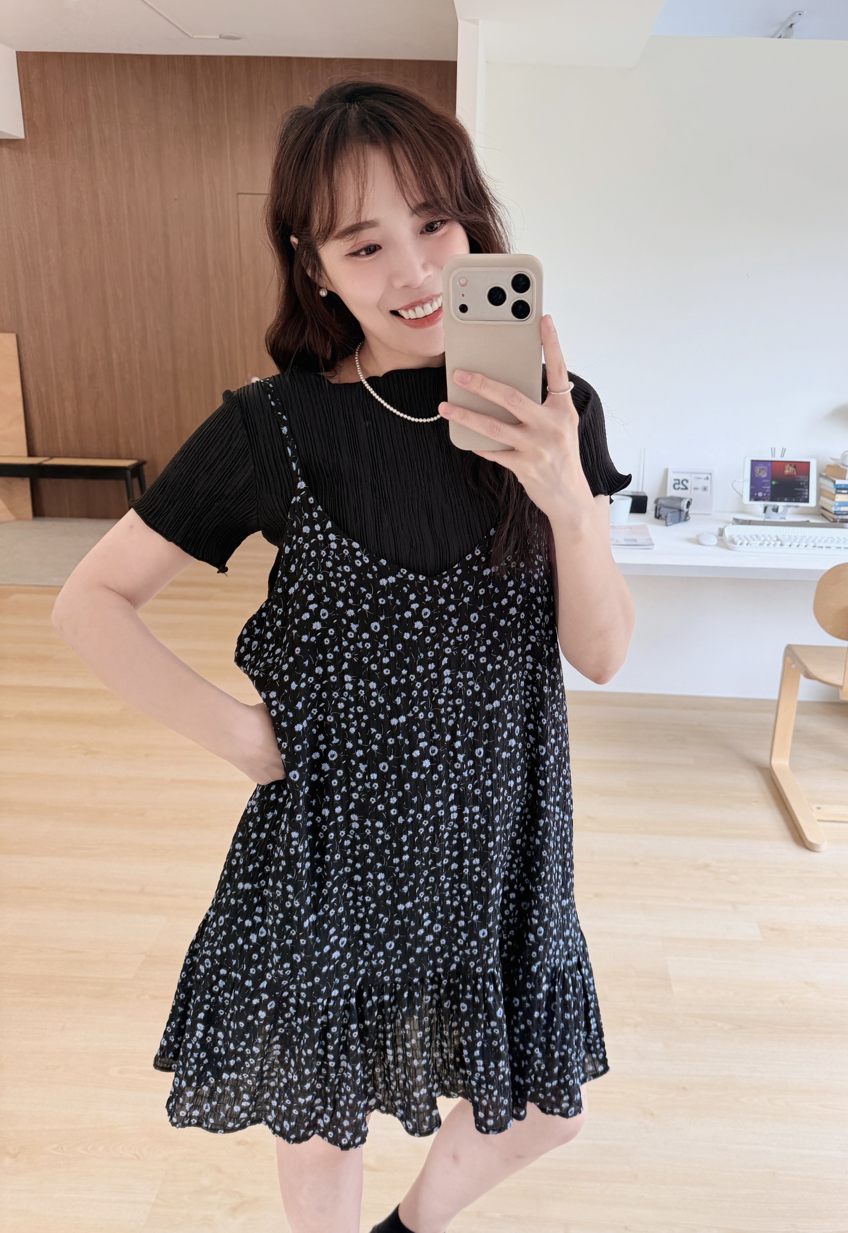 BS韓國恩彩捲邊直紋上衣(三色)