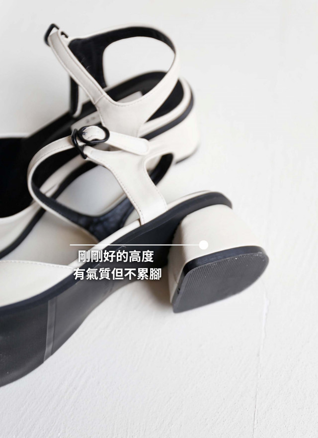 BS韓國芮恩皮面跟鞋