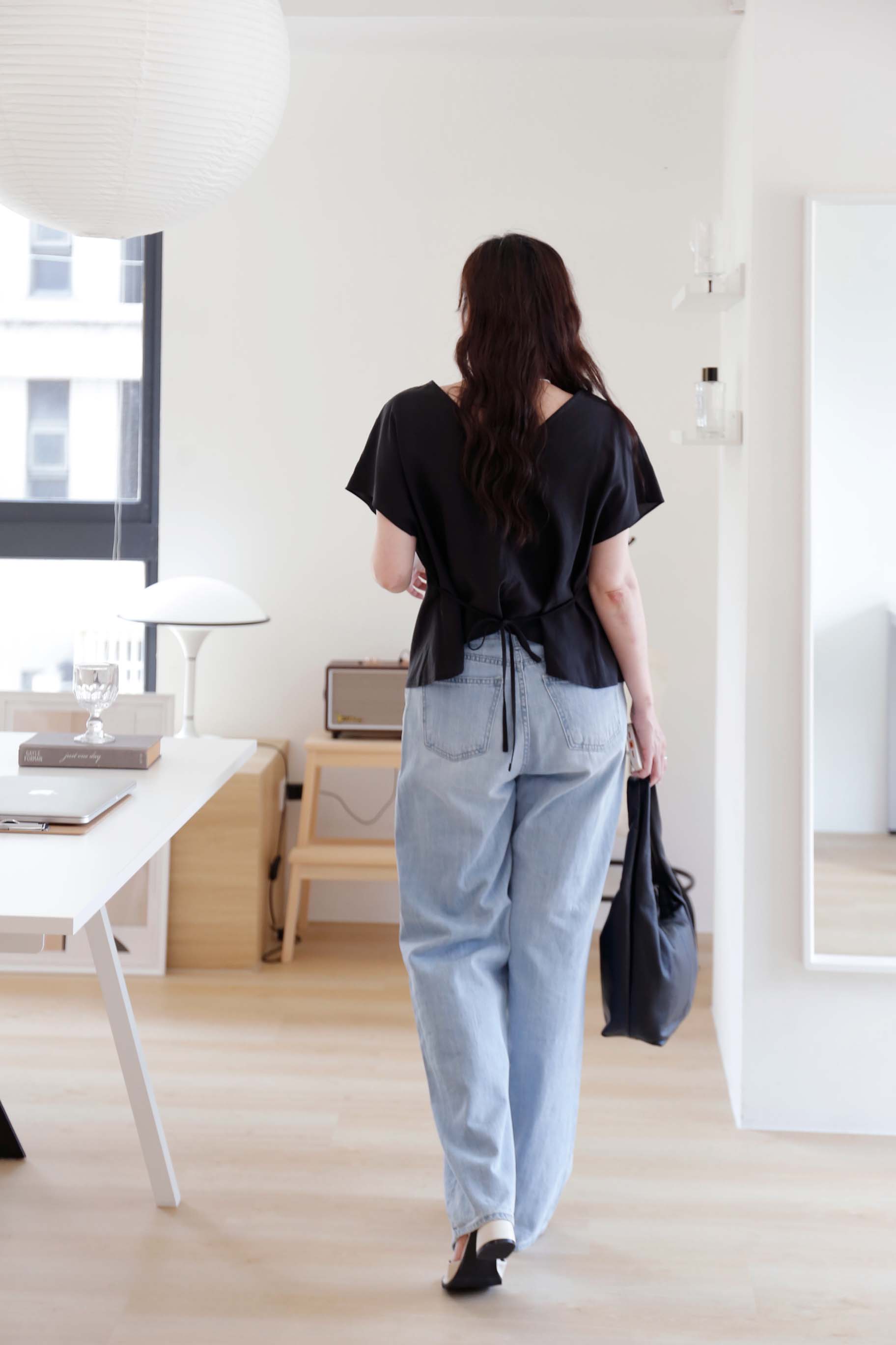 BS韓國采妍深V綁帶上衣(兩色)