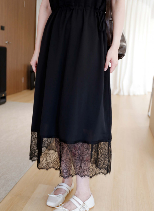 BS韓國瑞希拼接蕾絲洋裝