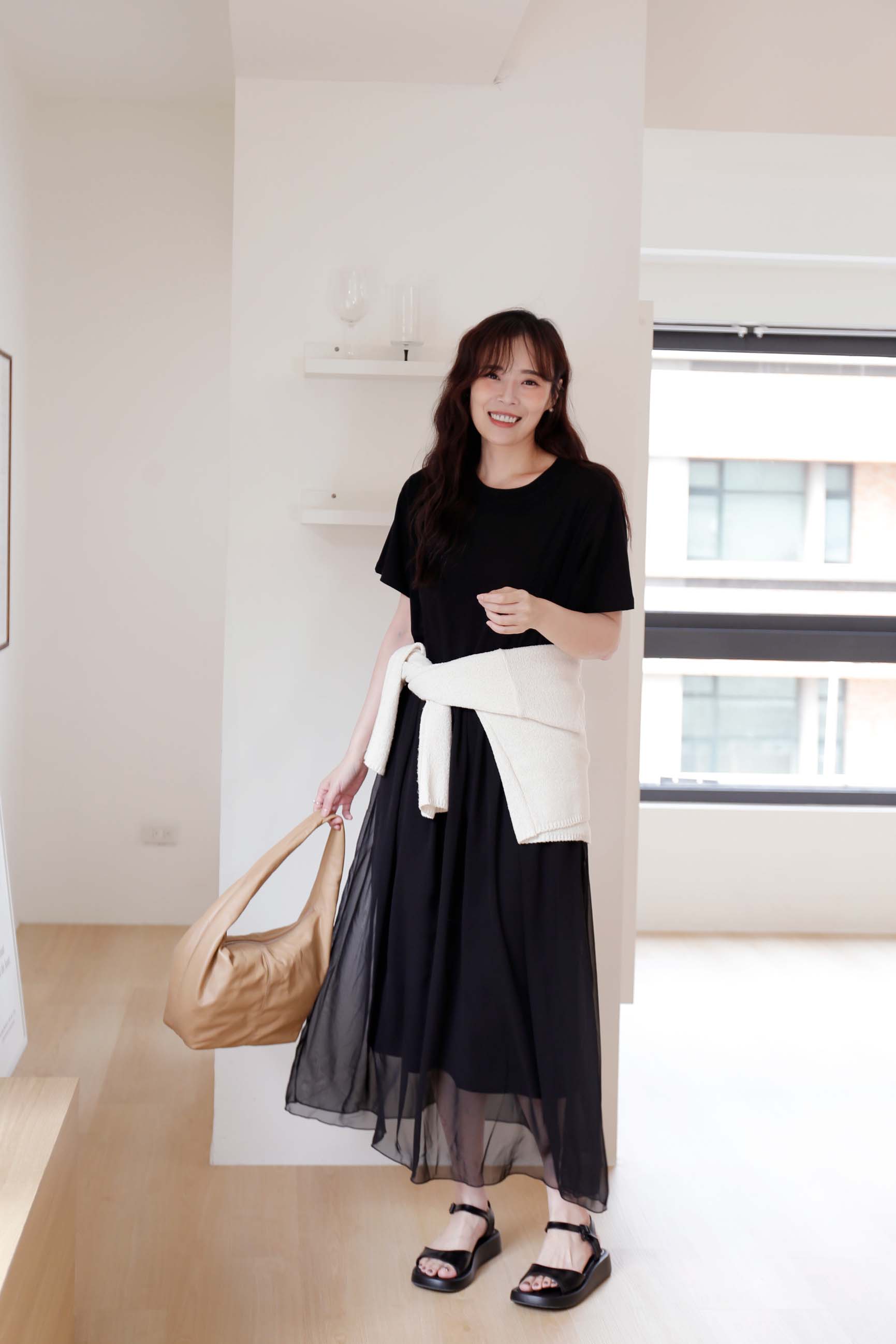 BS韓國詩允簡約厚底涼鞋