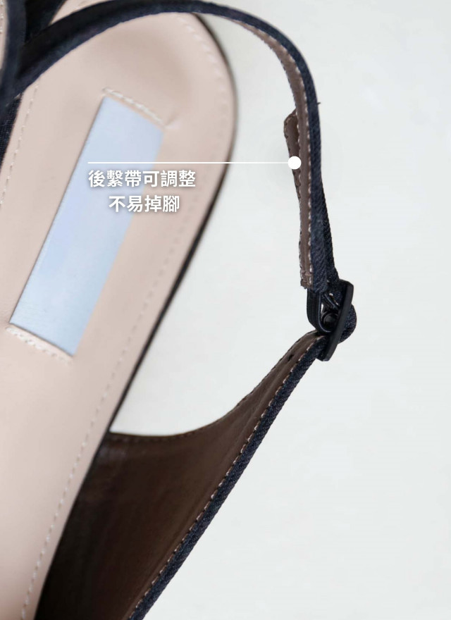 BS韓國采琳蝴蝶結後繫帶涼鞋(兩色)