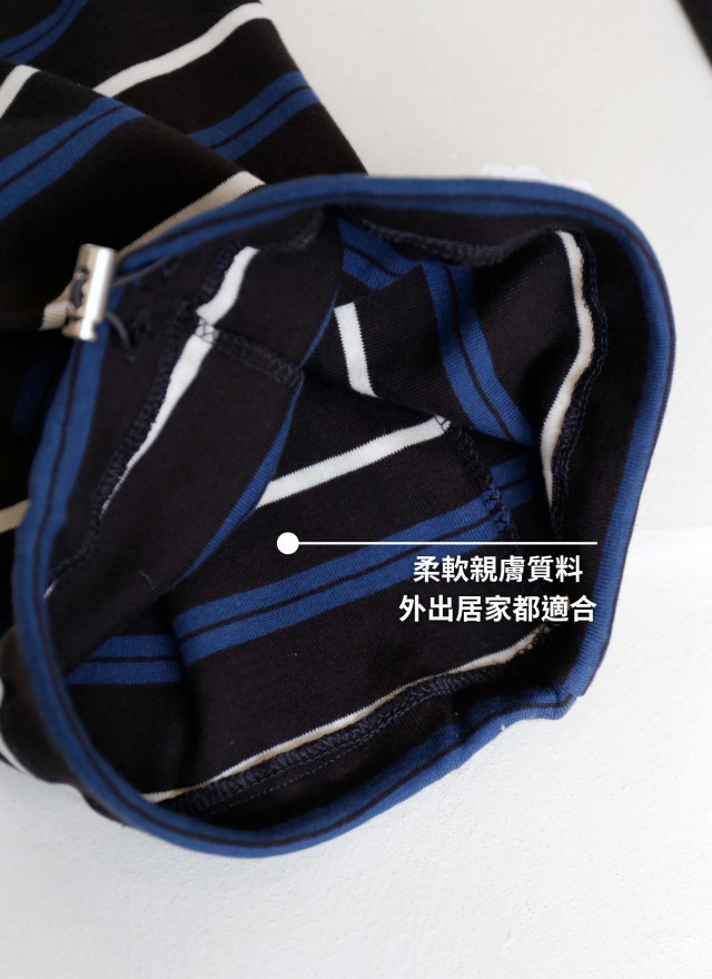 BS韓國律熙寬鬆條紋褲(兩色)