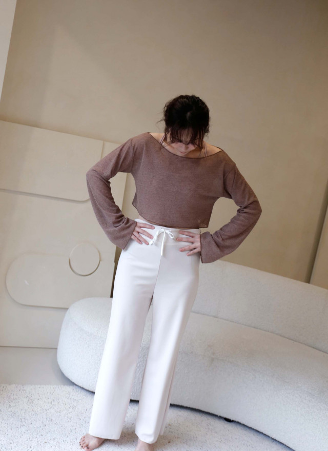 BS韓國美人斜肩上衣(兩色)