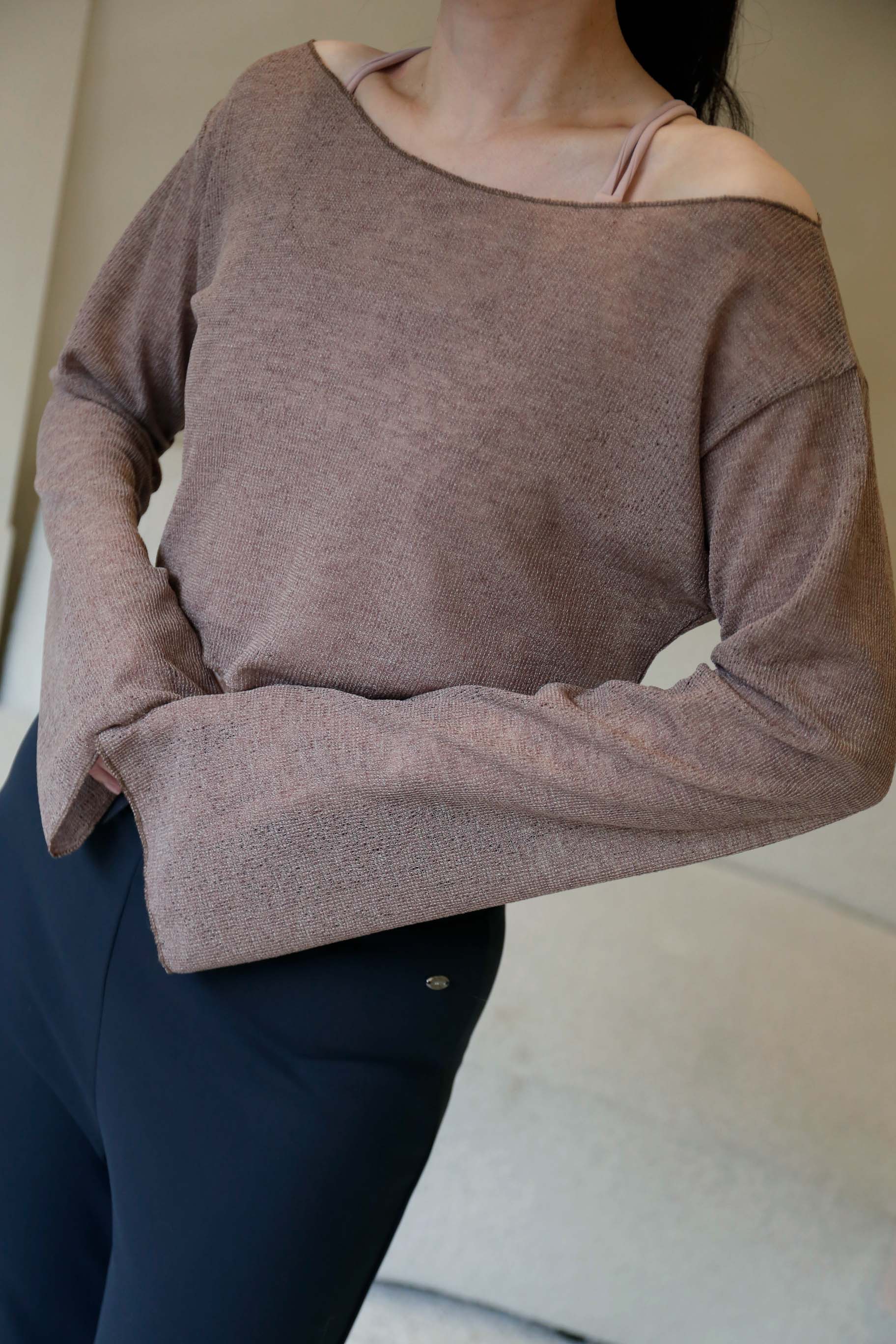 BS韓國美人斜肩上衣(兩色)