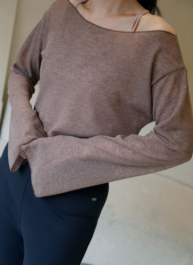 BS韓國美人斜肩上衣(兩色)