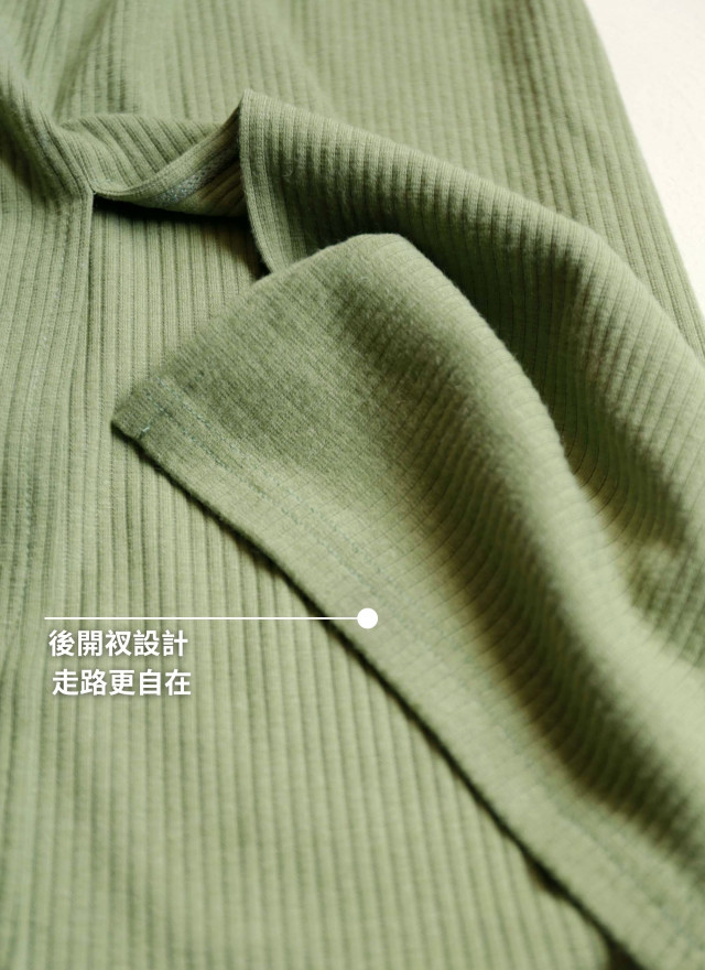 BS韓國映禾後開衩長裙(兩色)