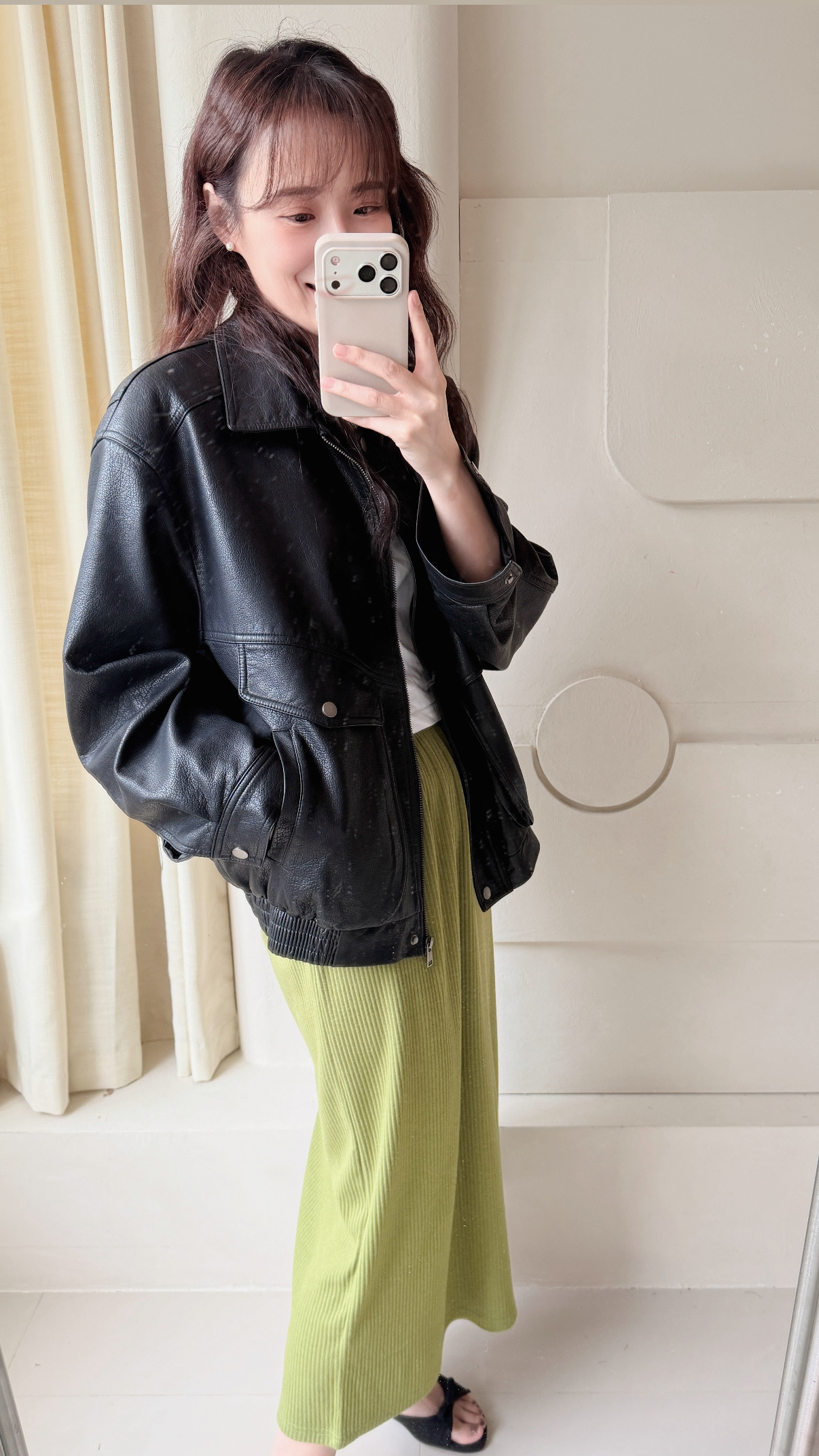 BS韓國恩藝率性皮革外套