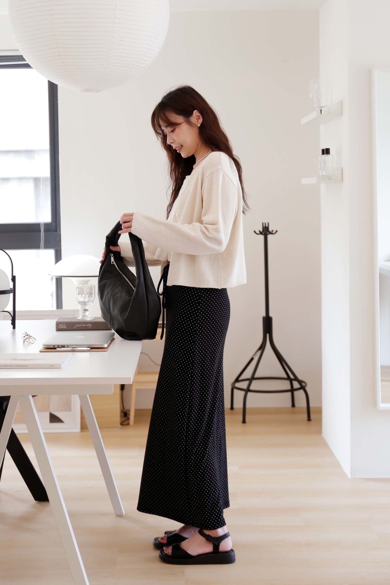 BS韓國薇墨圓點長裙