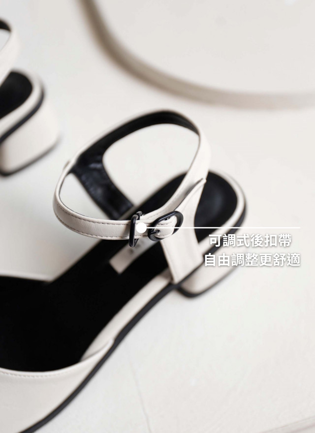 BS韓國芮恩皮面跟鞋