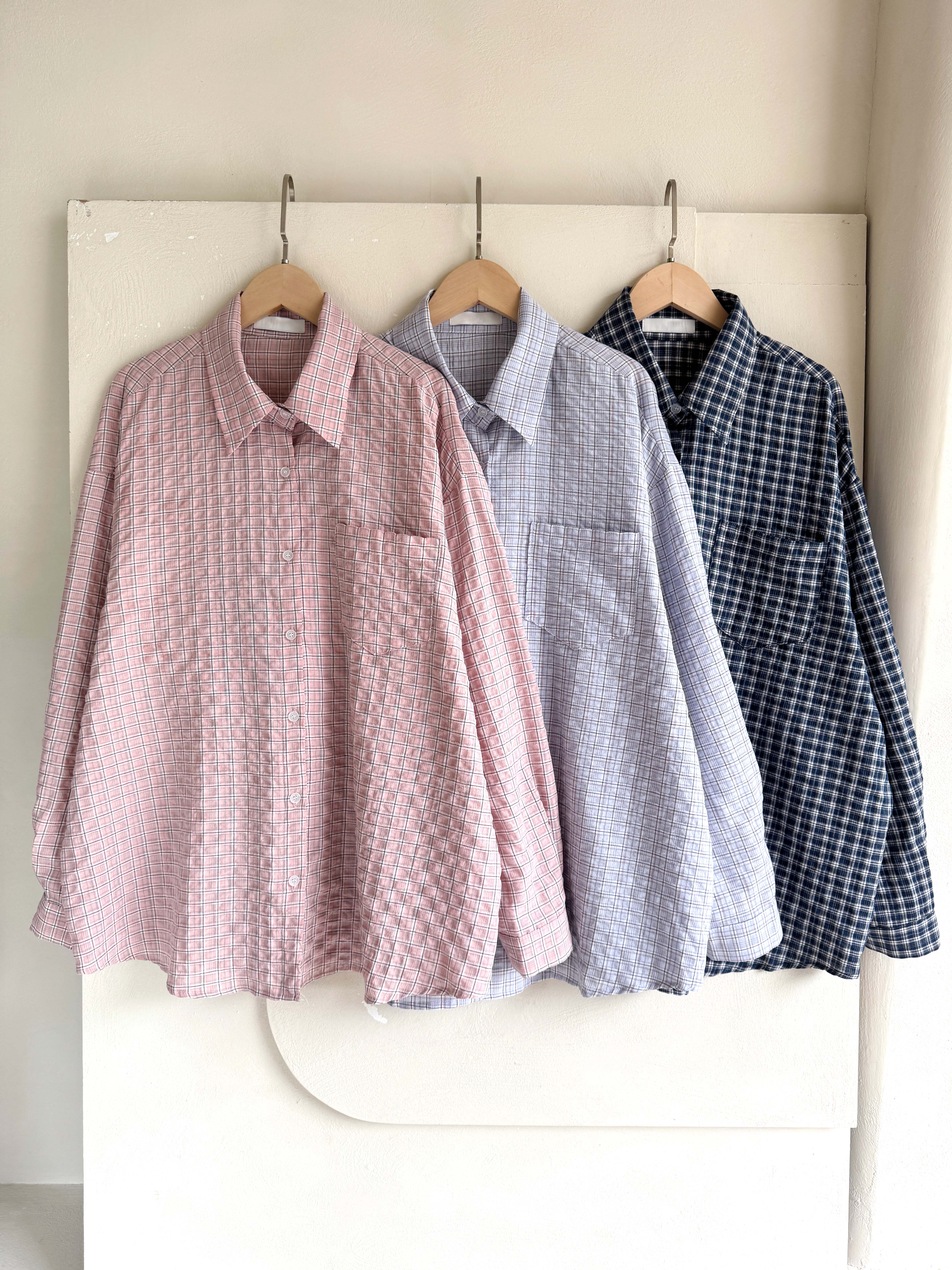 BS韓國智英格紋襯衫(三色)