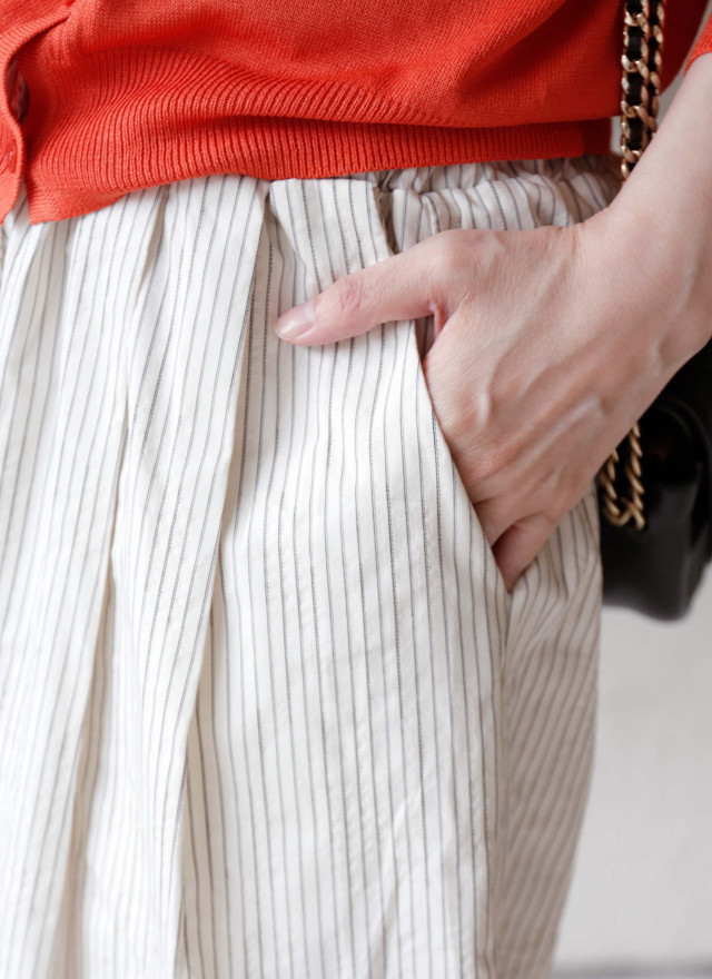 BS韓國藝真直紋寬褲(兩色)