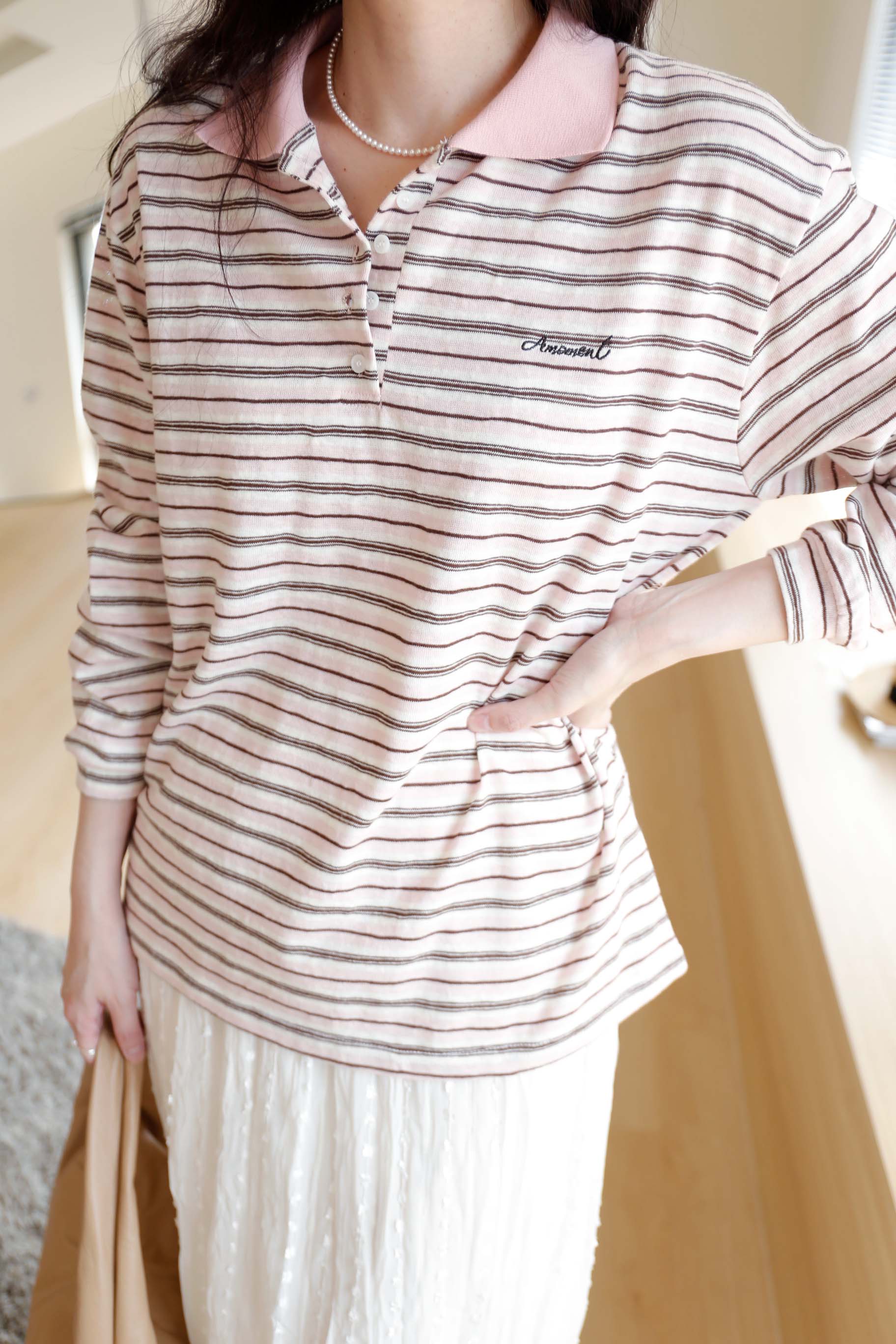 BS韓國恩宇條紋上衣(兩色)