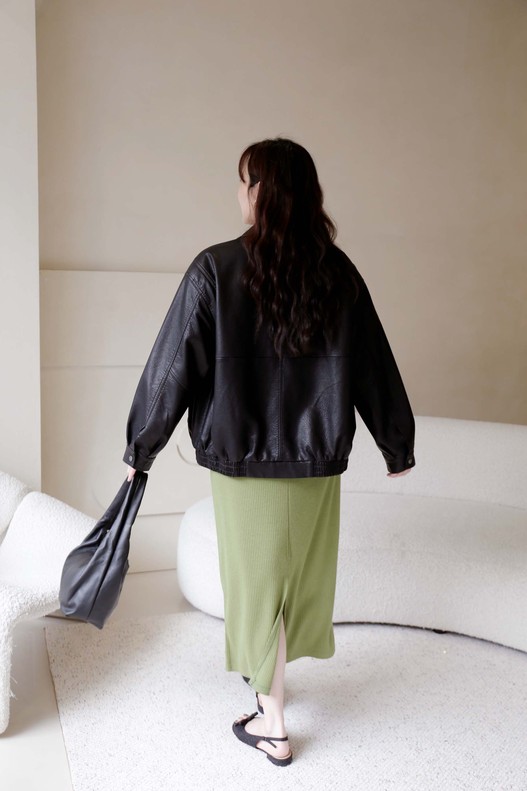 BS韓國恩藝率性皮革外套