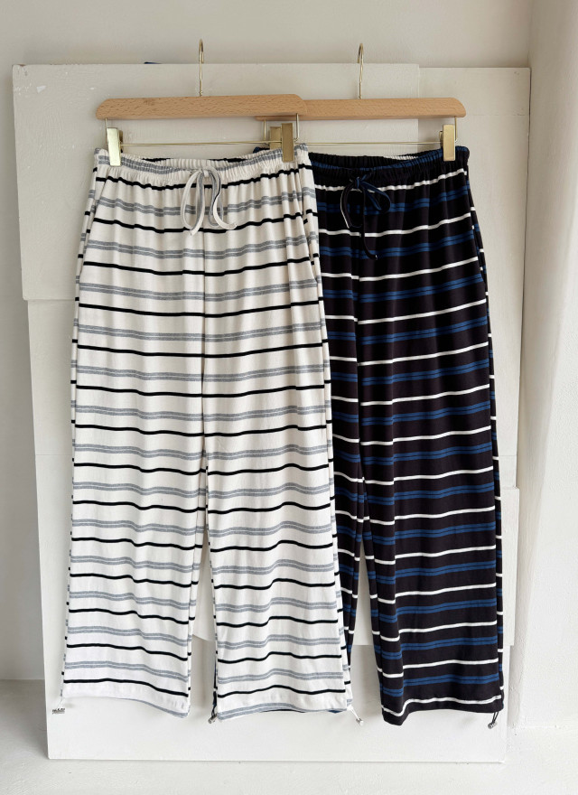 BS韓國律熙寬鬆條紋褲(兩色)