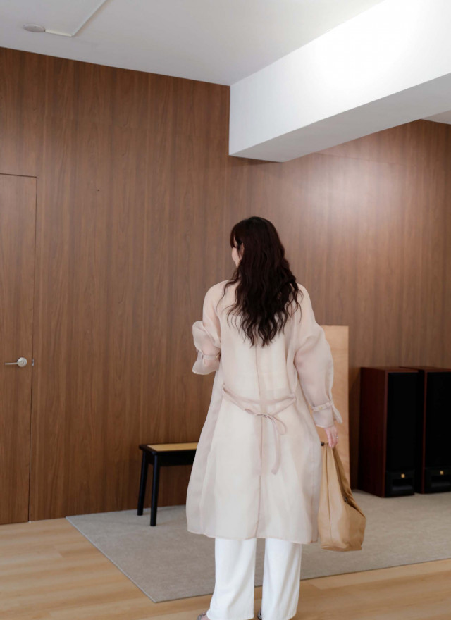 BS韓國貝拉透膚襯衫外套