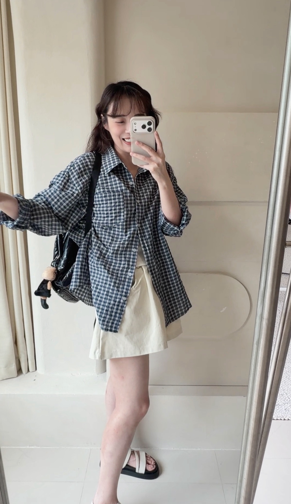 BS韓國智英格紋襯衫(三色)