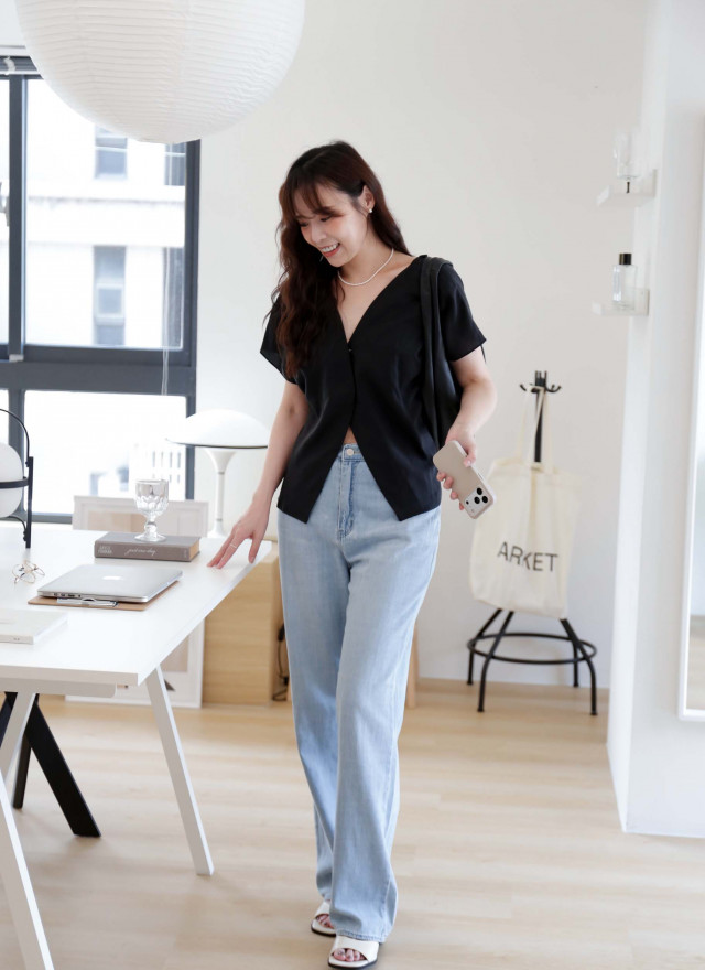 BS韓國芮恩皮面跟鞋