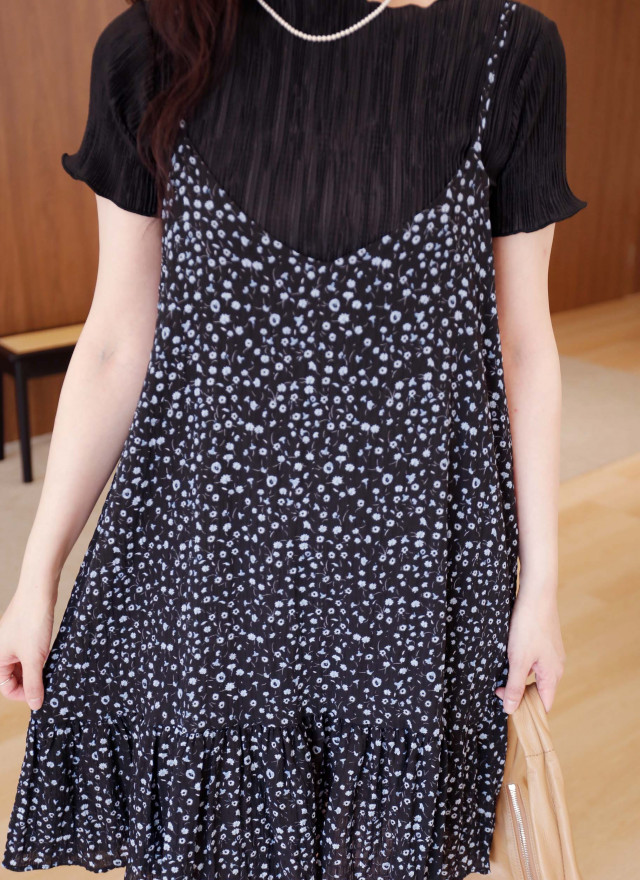 BS韓國娜英碎花小洋裝