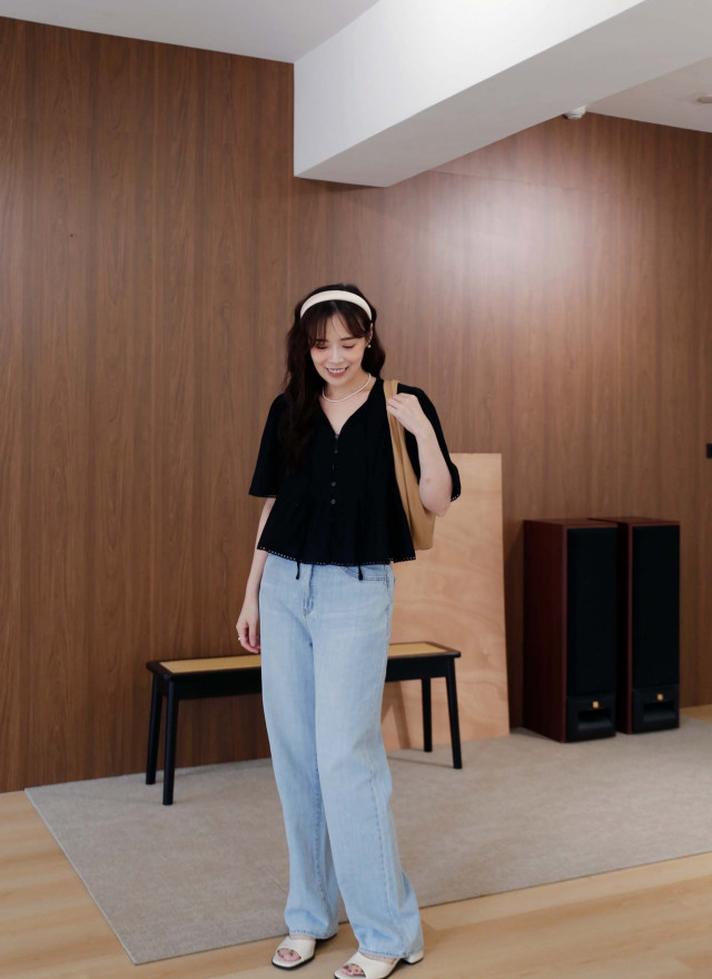 BS韓國玲雅綁帶上衣(兩色)