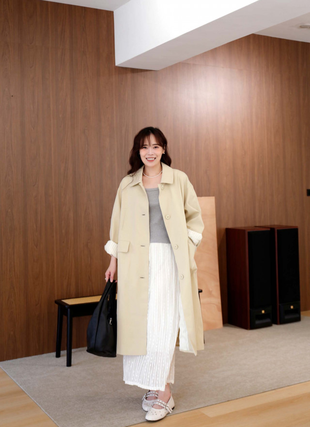 BS韓國瑟蘿珍珠長裙(兩色)