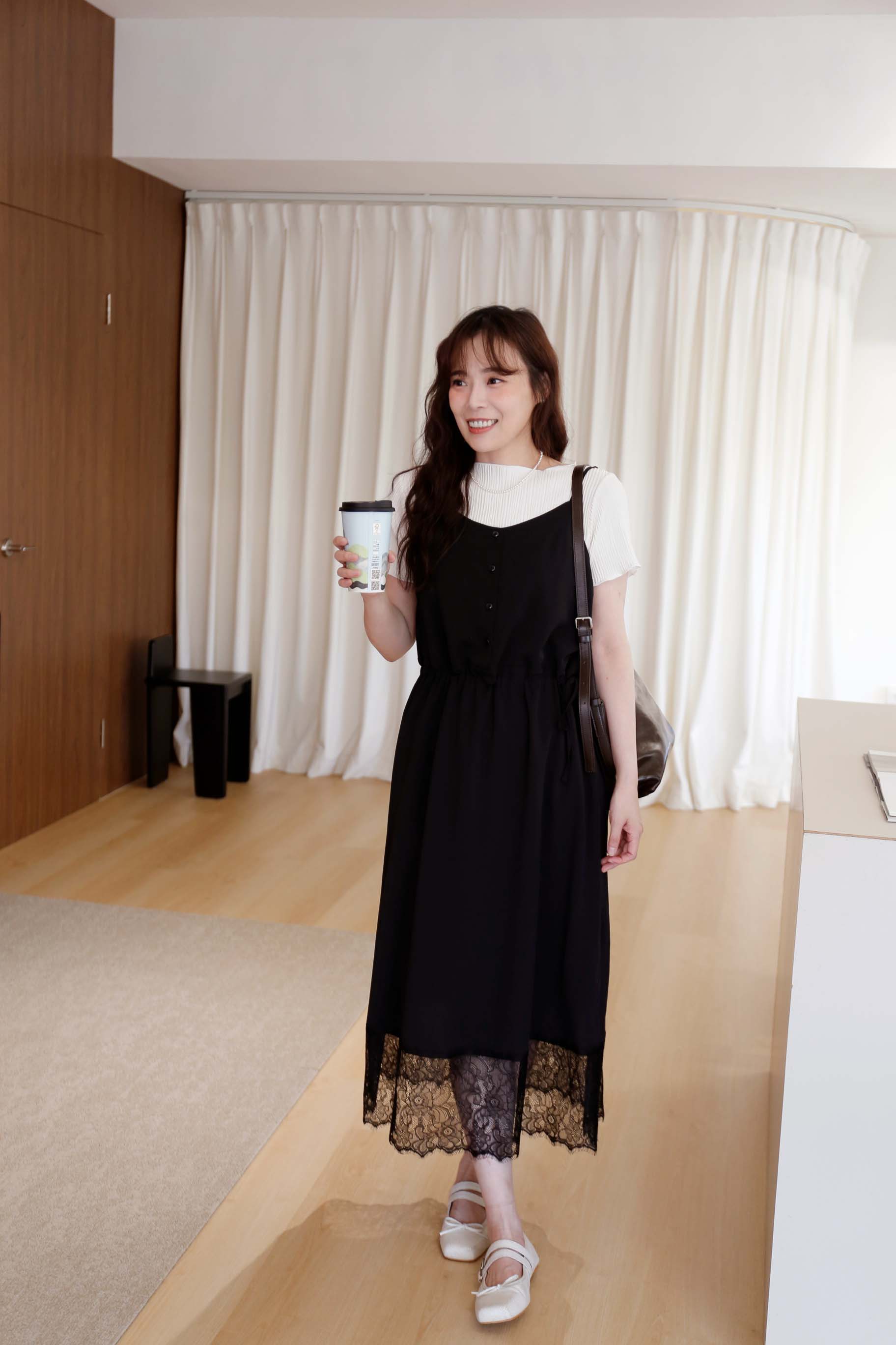 BS韓國瑞希拼接蕾絲洋裝