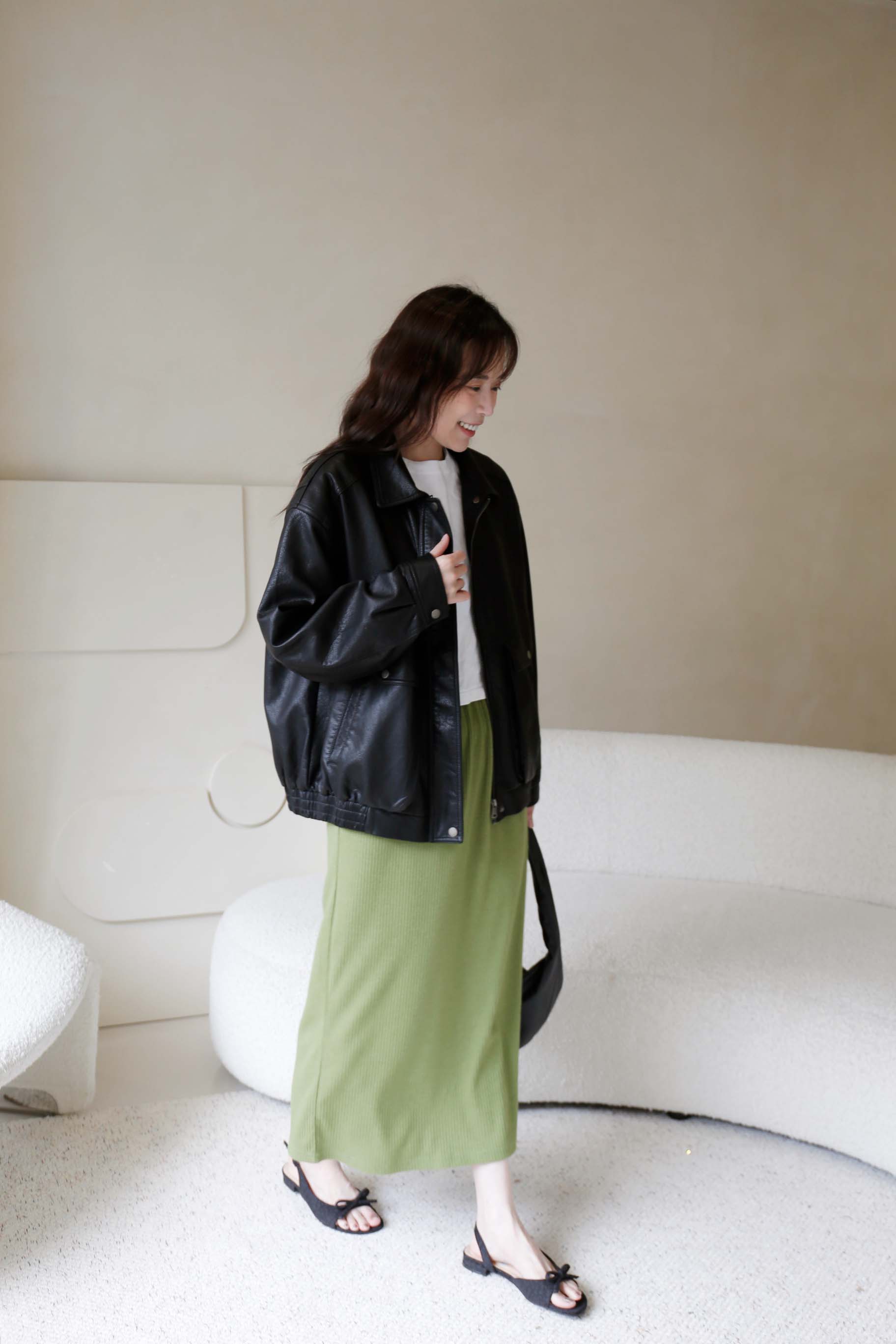 BS韓國恩藝率性皮革外套