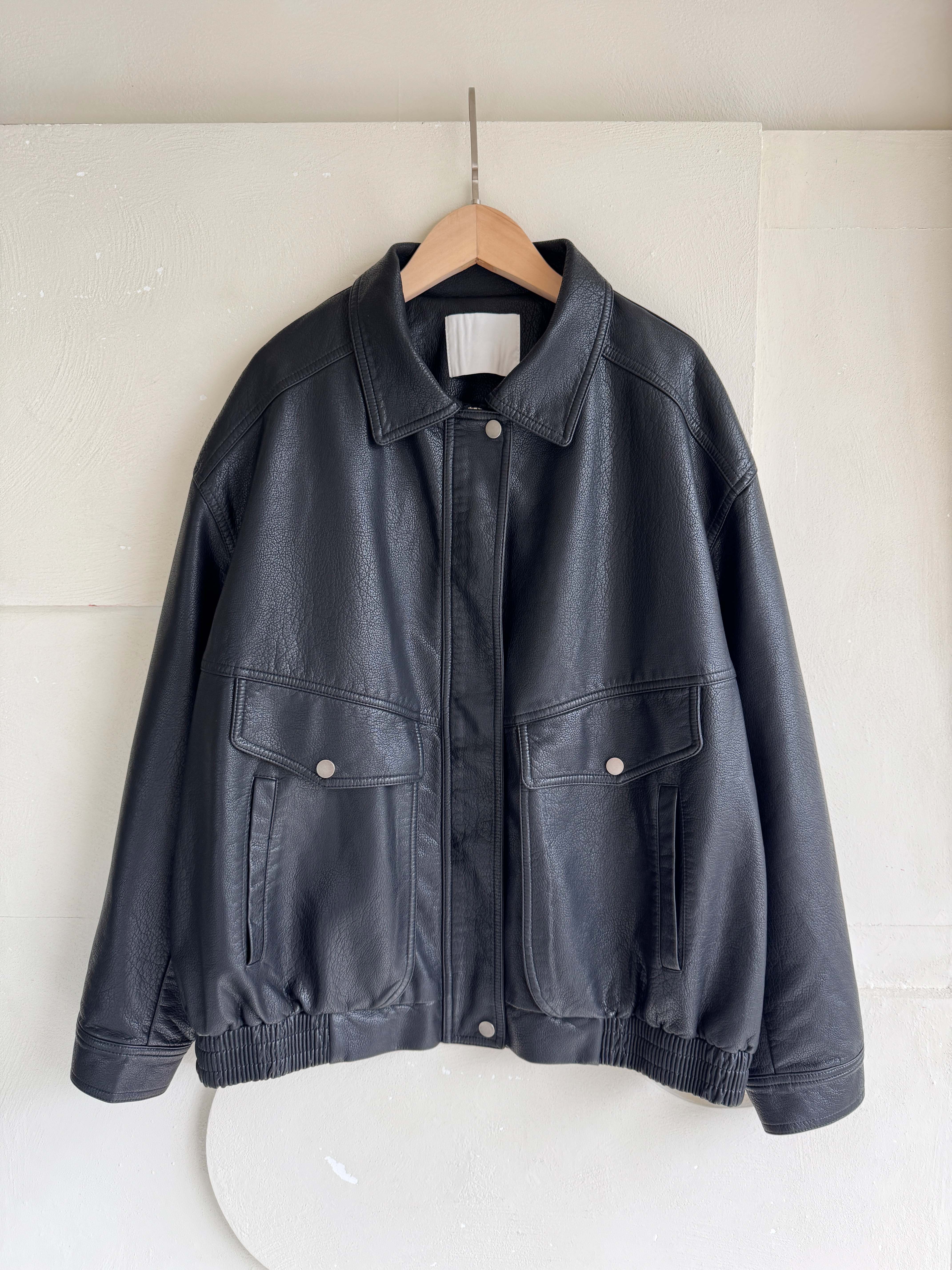 BS韓國恩藝率性皮革外套